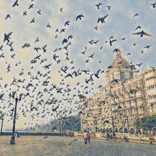 Pointillism style