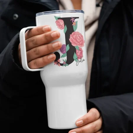 Travel Mug with a Handle – Custom Design