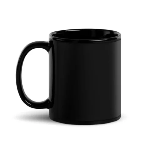 Black Glossy Mug – Custom Design