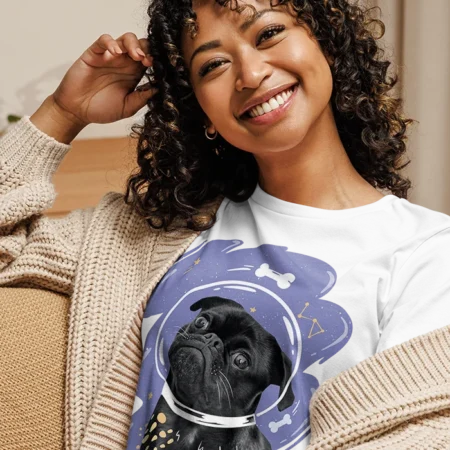 Women’s Relaxed T-Shirt | Bella + Canvas 6400 – Personalized Photo Print