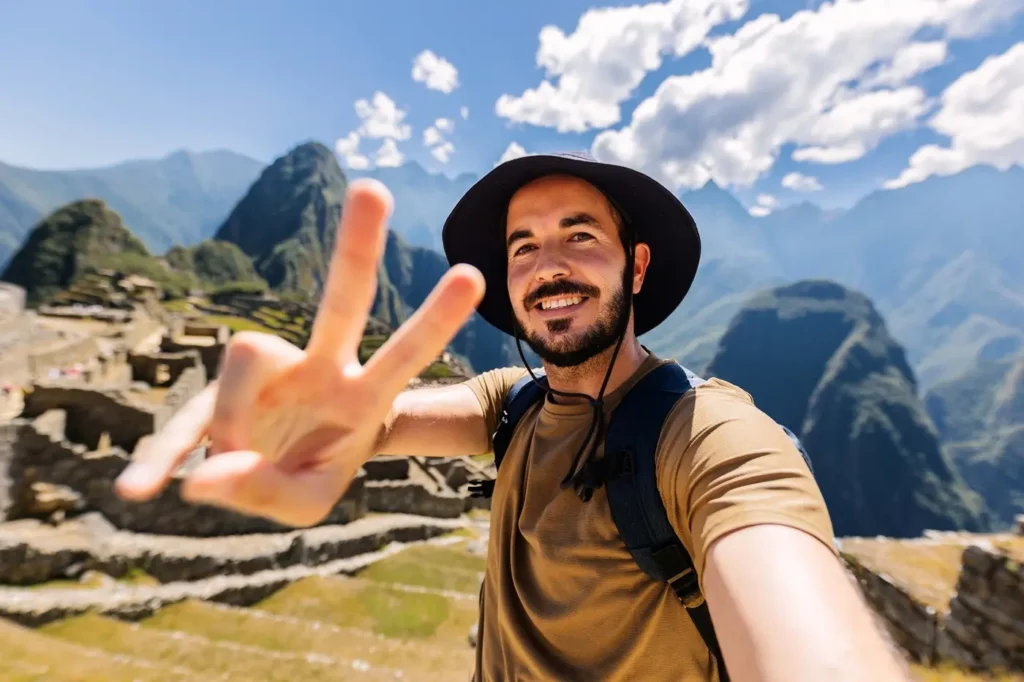 Original photo of a hiker before applying Epoch AI art style